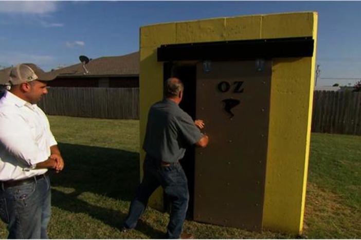 Richard visits Oklahoma to install a safe room for tornado protection. 