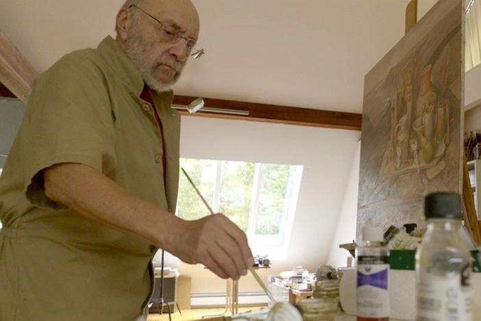 During WWII, Nazis forced Samuel Bak and his family out of their home in Vilna, Lithuania.
