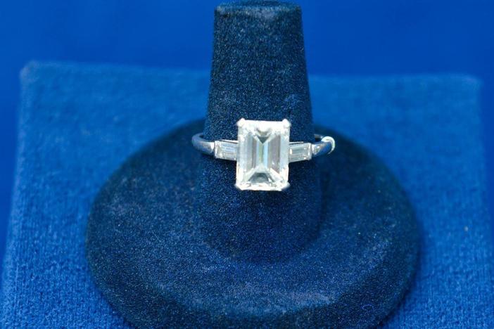 Appraisal: Art Deco Diamond & Platinum Ring, ca. 1920
