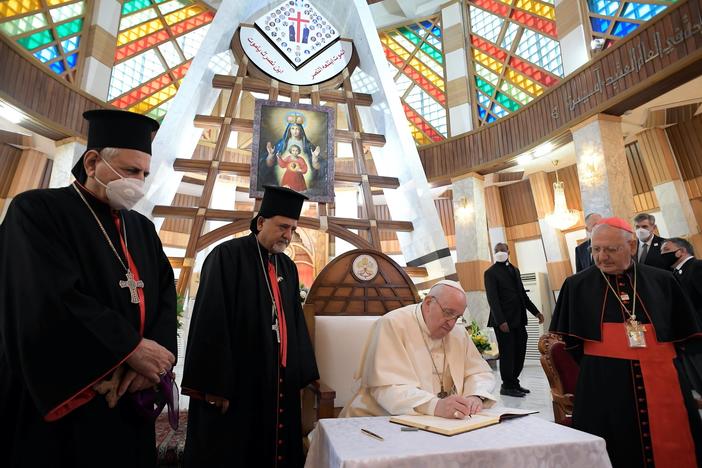 Pope Francis makes first-ever papal visit to Iraq amid violent threats and a deadly virus