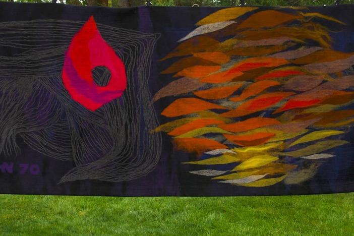 Appraisal: 1970 Josef Nálepa Art Protis Feuerball Textile