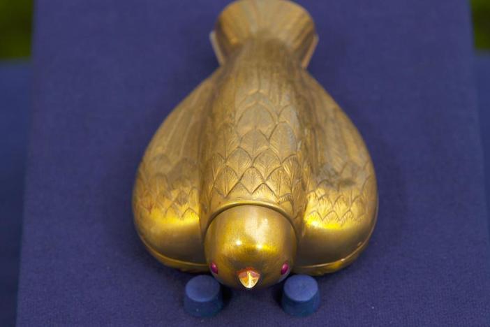 Appraisal: Salvador Dali "Bird-in-Hand" Bronze Compact, ca. 1950