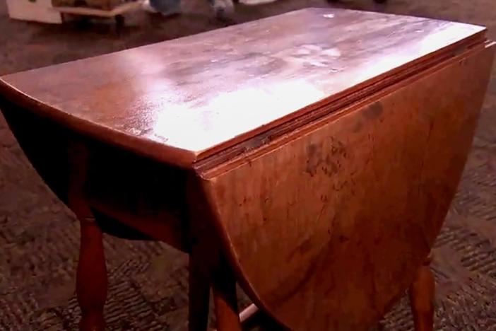 Appraisal: Doctored Maple Butterfly Table