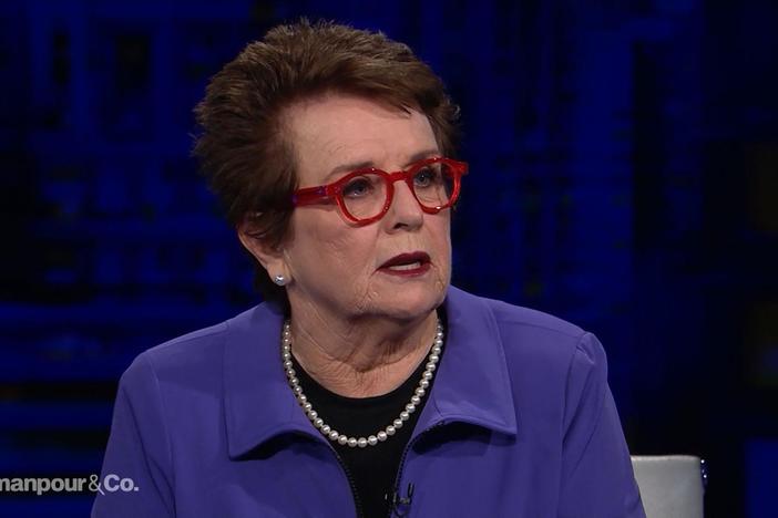 Tennis legend and equality activist Billy Jean King joins the program.