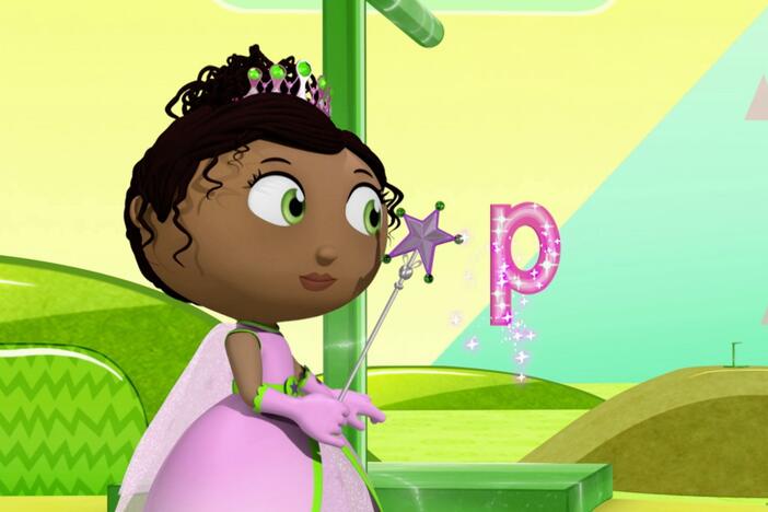 Princess Presto makes a zipline to get to the other mountain.