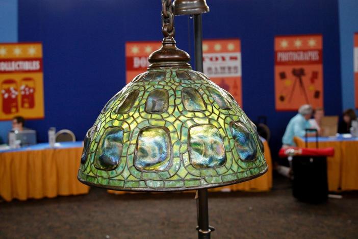 Appraisal: Tiffany Studios Turtle Back Glass Shade, ca. 1915