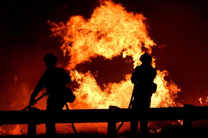California fire crews race against the clock to contain multiple blazes