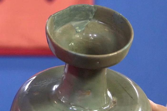 Appraisal: Korean Koryo Period Celadon Glazed Vase, from ROADSHOW's Special: Survivors.