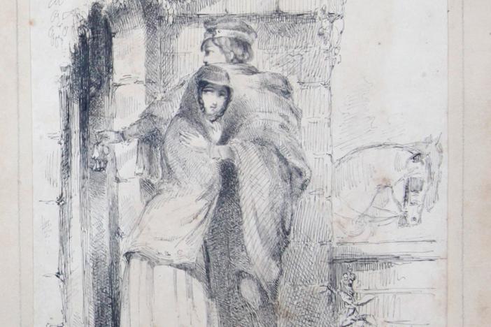 Appraisal: Whistler Ink Drawing, ca. 1851, from Myrtle Beach Hour 2.