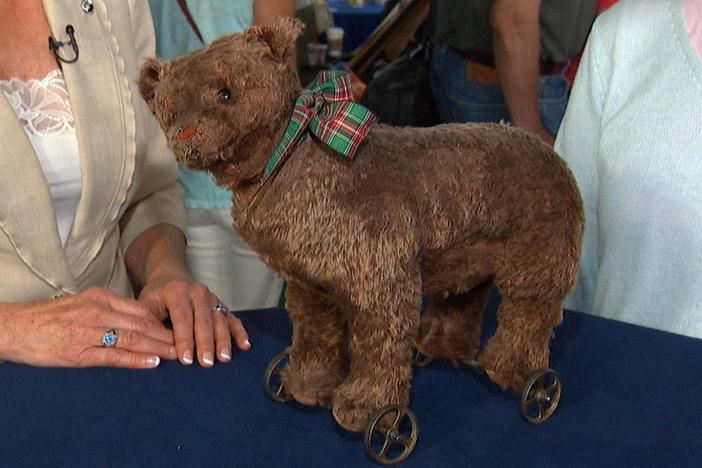 Appraisal: Blank Button Steiff Bear, ca. 1905, from Spokane Hour 2.