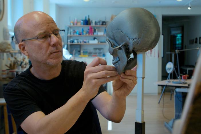 A forensic artist reconstructs the face of a woman buried as a vampire in 17-century Poland.