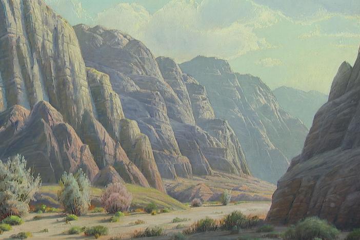 Appraisal: Paul Grimm Oil Painting, ca. 1940, from Palm Springs Hour 2.