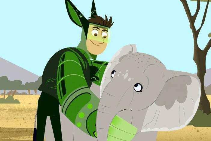 Chris activates Aardvark powers.