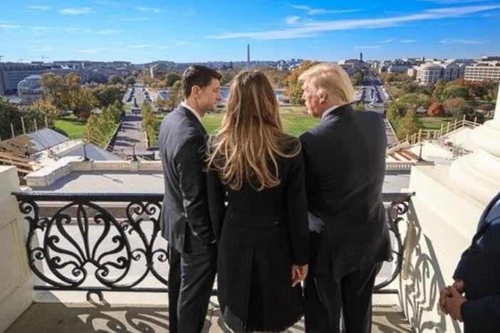 President-elect Donald Trump meets with leaders in Washington to begin his transition.
