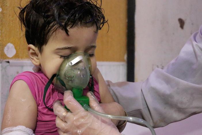 Trump threatens action on Syria chemical attack, in the Damascus suburb of Douma.
