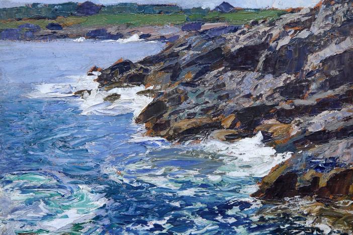 Appraisal: Edward Potthast Oil Painting, from ROADSHOW's Special: Junk in the Trunk.