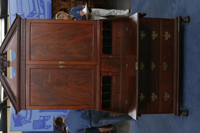 Appraisal: 18th-Century New York Desk and Bookcase