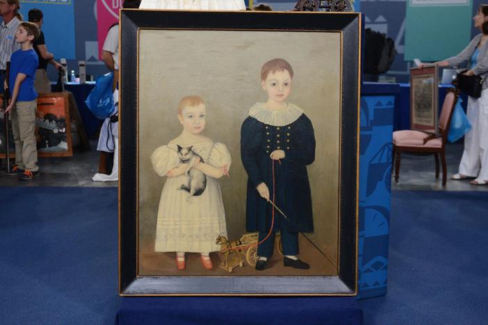 Appraisal: Ohio Folk Art Double Portrait, from Cleveland.