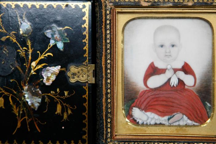 Appraisal: Folk Miniature Portrait, ca. 1830, from Spokane Hour 2.