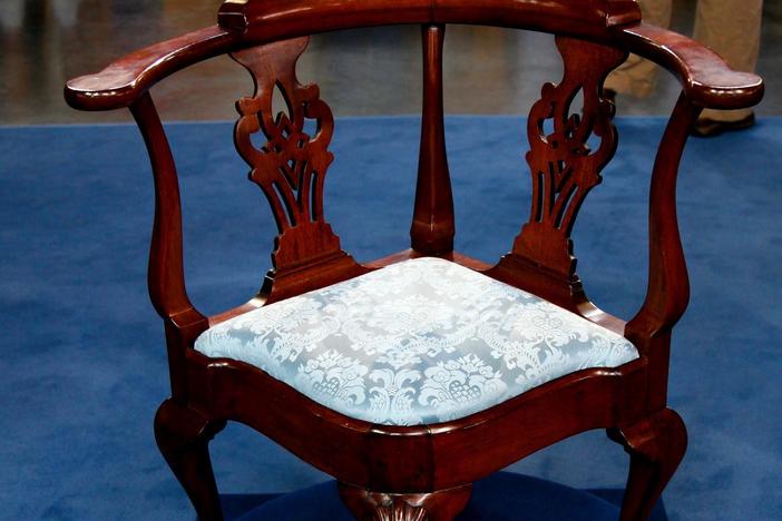 N.Y. Chippendale Corner Chair, ca. 1760, from Atlanta Hour 1.