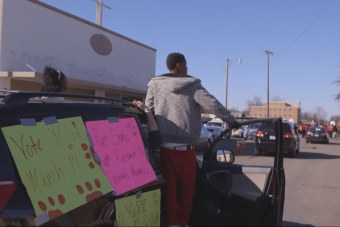 Central High School of West Helena rallies to support a millage tax for a new school.