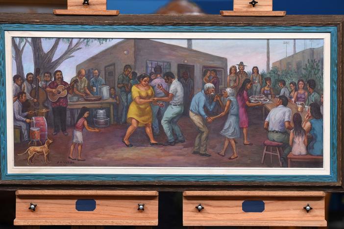 Appraisal: 1976 Domingo Ulloa Oil Painting, from Palm Springs Hour 1.