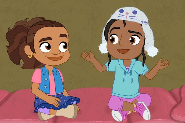 Rafia gets nervous during a campout story, so Alma suggests she get Boo Boo Fluffy.