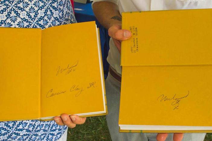 Appraisal: Muhammad Ali & Cassius Clay Sr.-signed Books