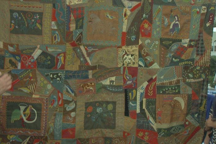 Appraisal: M.J. Copple Crazy Quilt, ca. 1900