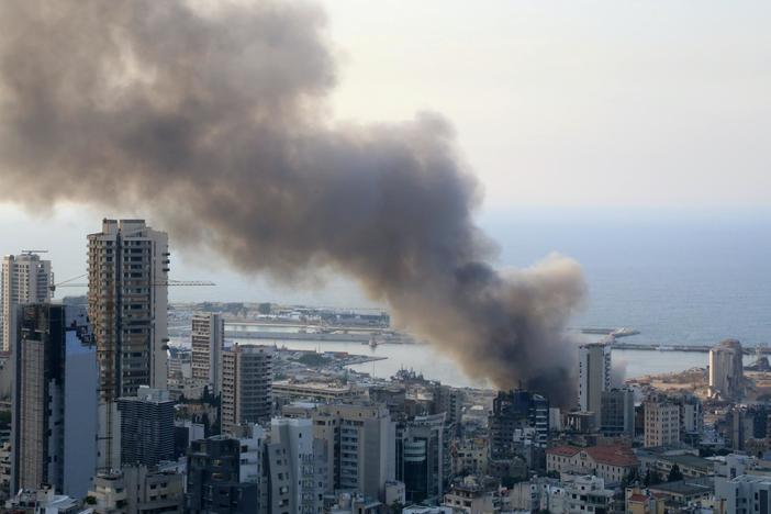 News Wrap: Fire erupts at Beirut port a month after blast