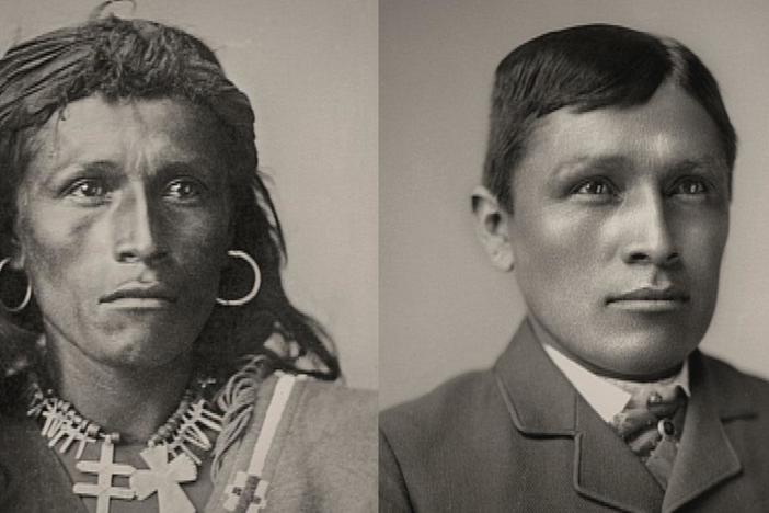 What were Native American children expected to learn in schools run by the US government? 