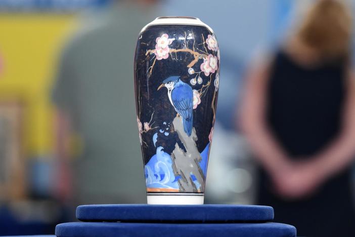 Appraisal: 1921 Arthur Conant Rookwood Porcelain Vase, from Cleveland Hr 3.