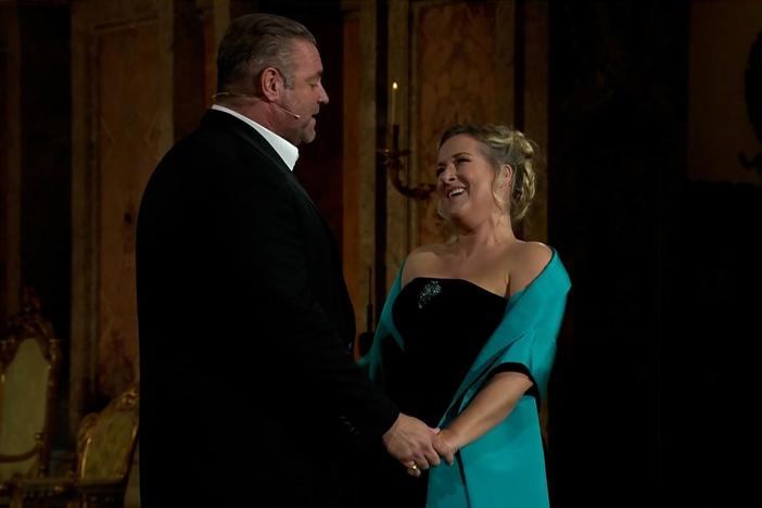 Diana Damrau and Joseph Calleja perform excerpts from "Tosca" and "Non ti scordar di me."