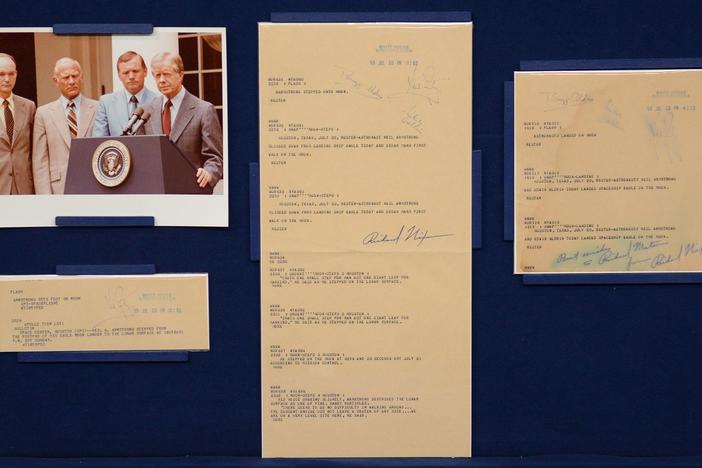 Appraisal: 1969 Signed Moon Landing Newswires, from Salt Lake City Hour 2