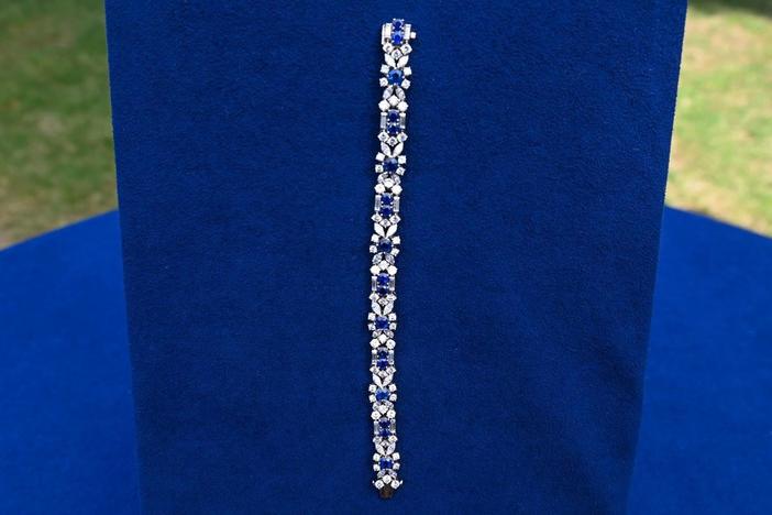 Appraisal: Tiffany & Co. Diamond & Sapphire Bracelet, ca. 1960