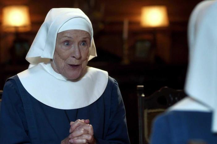 Sister Monica Joan tries to enlist support for a group outing to see 'The Sound of Music'.