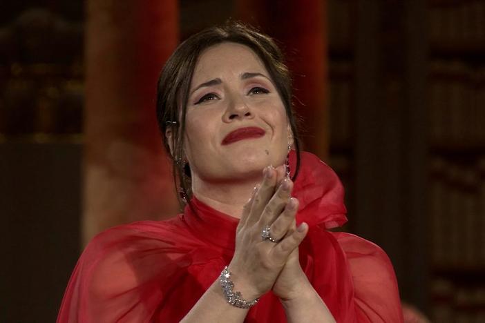 Sonya Yoncheva sings Marguerite Monnot and Édith Piaf’s “Hymne à l’amour.”