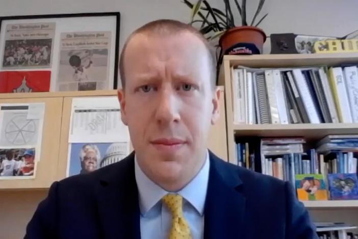 School Principal Brigham Kiplinger discusses the push to vaccinate children.