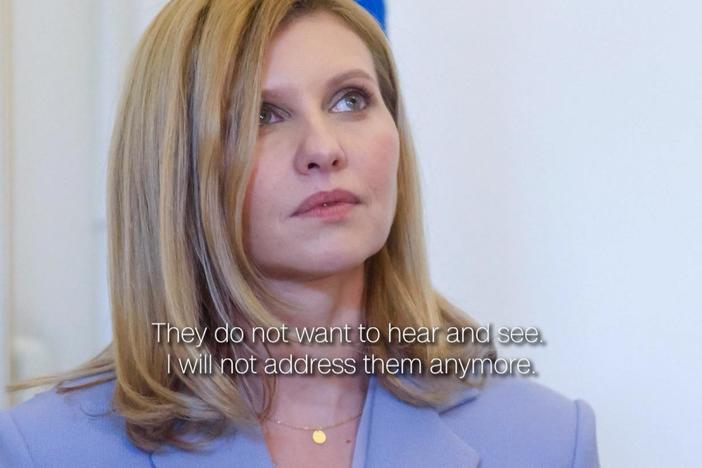 Ukraine's First Lady Olena Zelenska gives exclusive comments on the war.