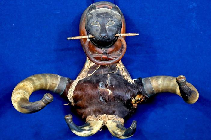Appraisal: Folk Art Carved Hat Rack, ca. 1900, from Richmond Hour 3.
