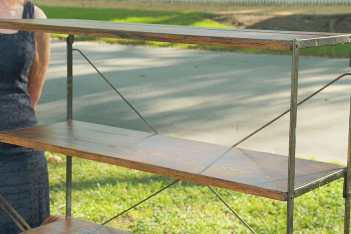 Appraisal: Combination Shelf Table, ca. 1896