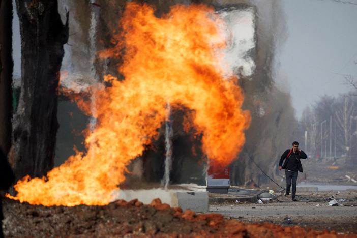Kharkiv fire brigades battle blazes amid relentless Russian bombardments