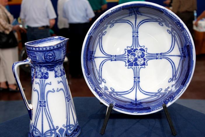 Appraisal: Royal Doulton Jug & Bowl, ca. 1905 from El Paso Hour 1.