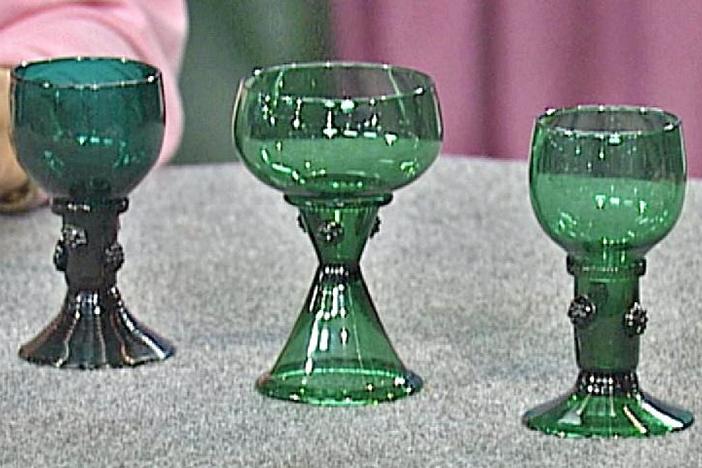 Appraisal: Green Glass Roemers Reproductions, from Vintage Toronto.
