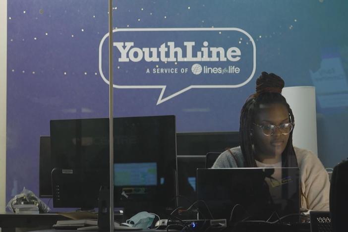 Teen volunteers staff crisis support line to help peers facing mental health challenges