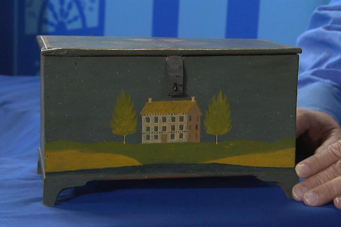 Appraisal: Jonas Weber Painted Box, ca. 1850
