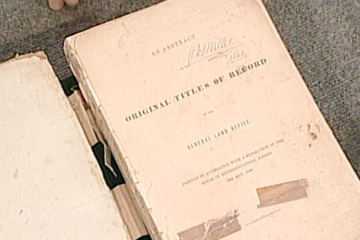 Appraisal: 1838 Texas Land Office Book, from Vintage Austin.