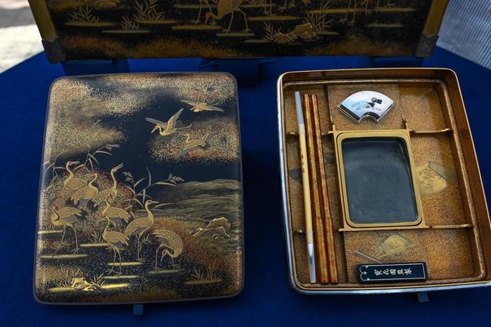 Appraisal: Japanese Lacquer Writing Box, ca. 1900