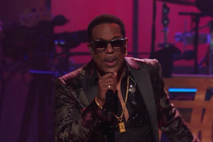 Charlie Wilson, Valerie Simpson, and Vernon Reid perform Sly Stone's "Dance to the Music".