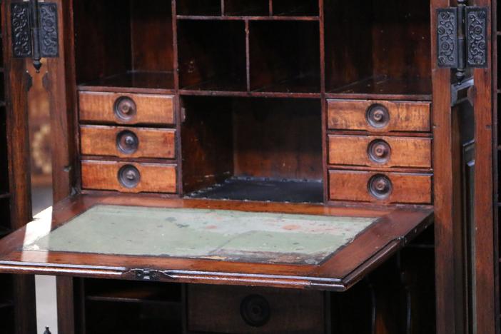 Appraisal: Lady's Wooton Desk, ca. 1885, from Omaha Hr 3.